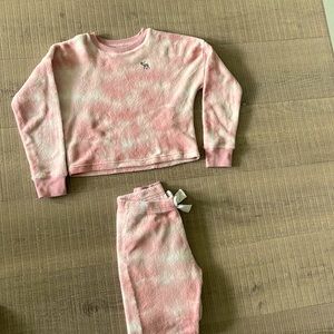 Girls fluffy pj set size 11/12
